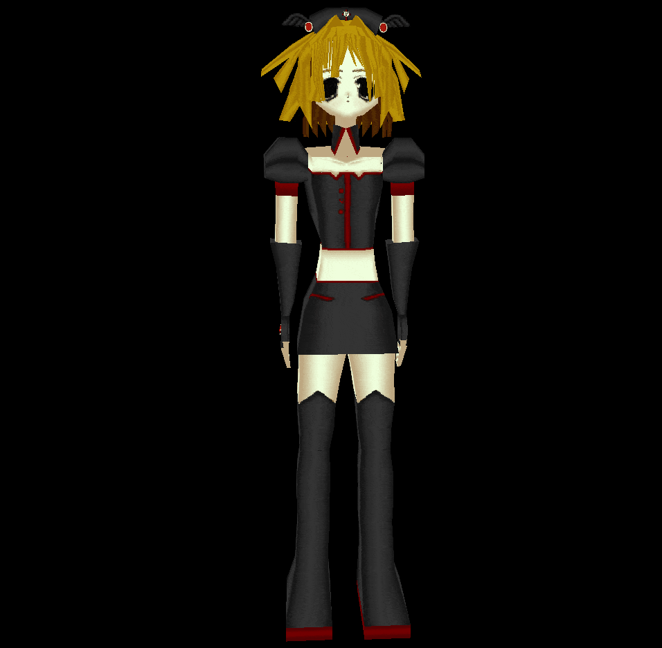 Animated 3D lowpoly model rotating