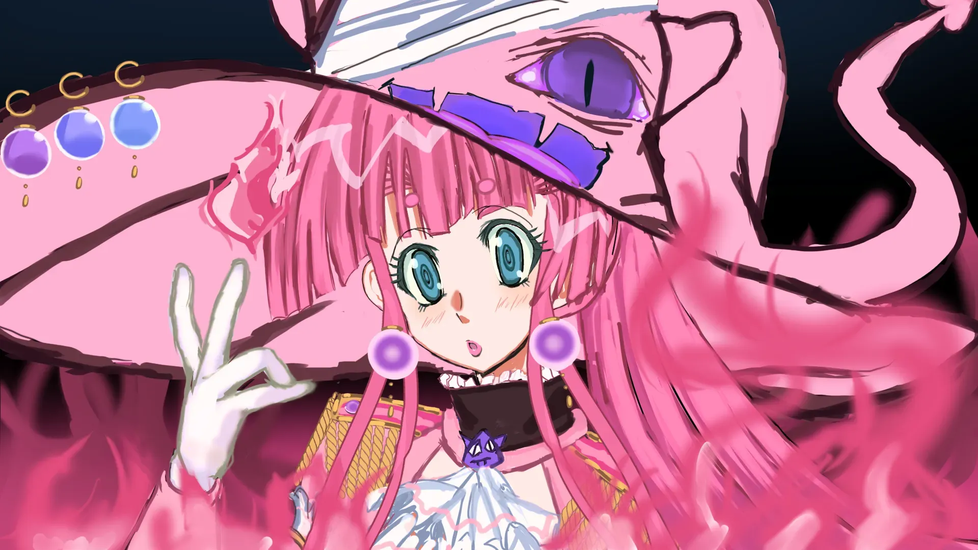 Still drawing of OC banner before downscaling